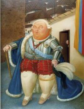 Fernando Botero : Louis XVI and Marie Antoinette on a Visit to Medellin Colombia II